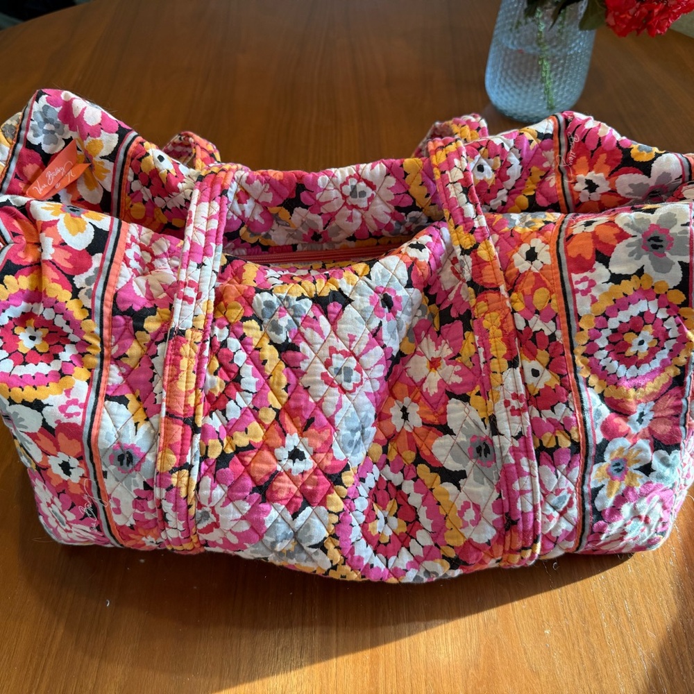 Vera Bradley Pixie Blooms Quilted Tote